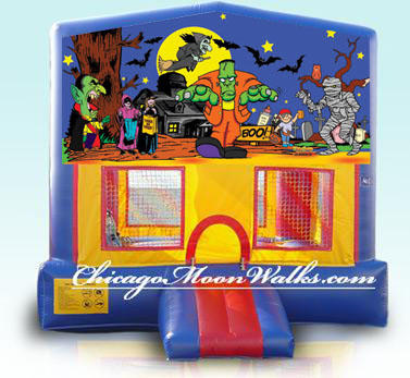 Halloween Inflatable Bounce House Rental Chicago Moonwalks IL